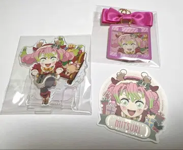 귀멸의 칼날 크리스마스 아크릴 스탠드 참 스티커 칸로지 미츠리