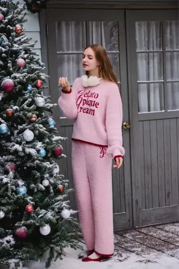 미사용 새상품 gelato pique dream 라메 페더 팬츠