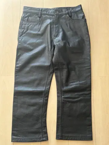 [ y2k ] ACDC RAG STORES 천연 가죽 가죽 팬츠 펑크