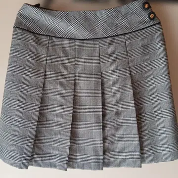 [ 새상품 미사용 ] 체크 무늬 플리츠 스커트