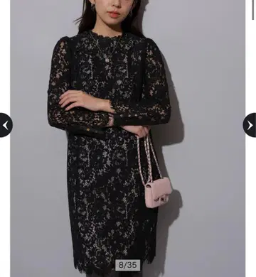 미사용 새상품 저스길리티 레이스 미니 원피스 M 사이즈