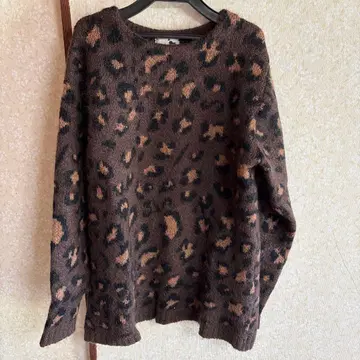 갱스터빌 모헤어 니트 레오파드