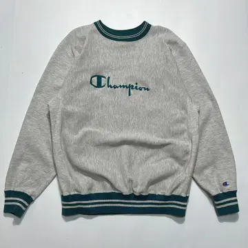 90s 챔피온 USA제 리버스 위브 XL 그레이 자수 로고 6192