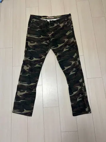 NEO BLUE 카모플라쥬 슬림핏 팬츠 36