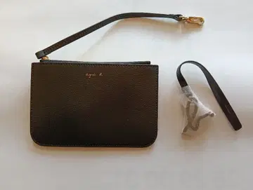 아네스베 블랙 가죽 파우치