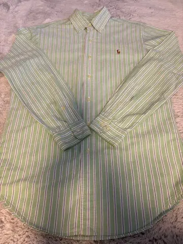 랄프 로렌 멀티 스트라이프 포니 자수 긴팔 BD 셔츠