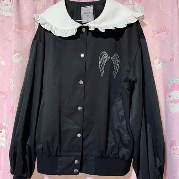 프릴 옷깃 블랙 자켓