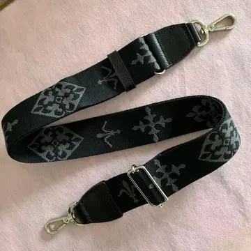 러셋 어레인지 숄더 벨트 블랙 실버 금장 장식