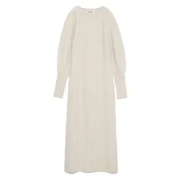 퍼 라이크 슬리브 니트 원피스