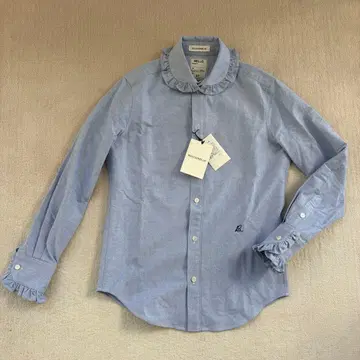 택 포함 새상품 MADISONBLUE 프릴 옷깃 긴팔 셔츠 00