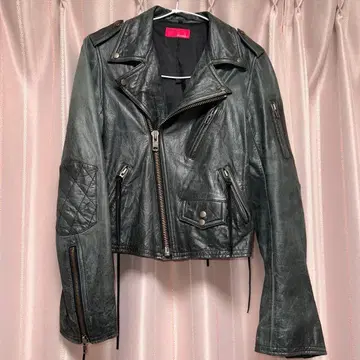 그린 가죽 레이스업 라이더