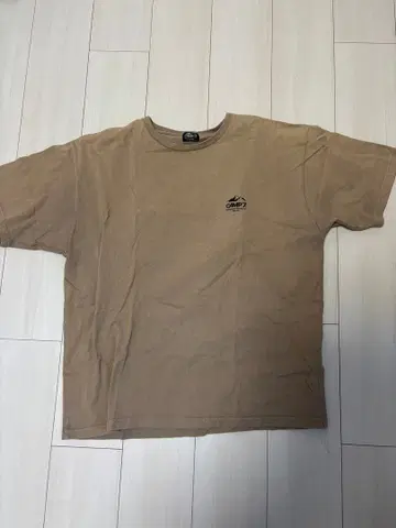 CAMP7 베이지 T셔츠 X-LARGE 풍경 프린트