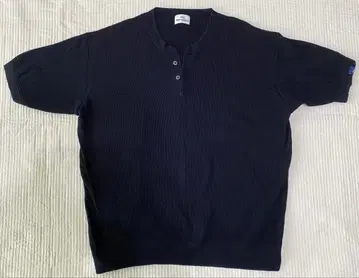 WP westpoint 네이비 헨리넥 니트 T셔츠