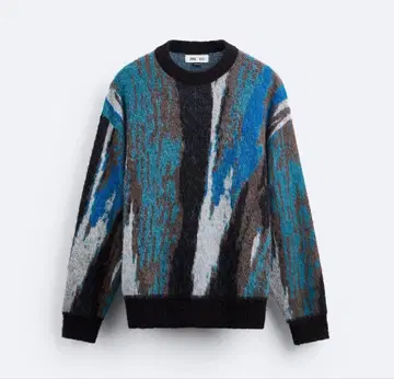 ZARA 울 혼방 크루넥 스웨터 S