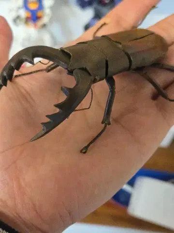 금속제 사슴벌레 장인의 기술 수제 피규어