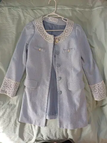 스카이블루 레이스 자켓 사이즈 F