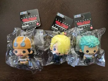 원피스 (ONE PIECE) 말랑말랑 마스코트 3개 키체인