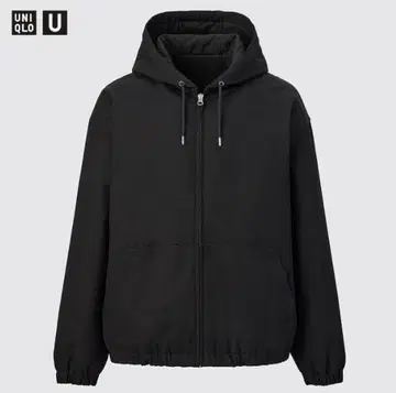 [ 미사용 ] UNIQLO U 후디드 집업 블루종