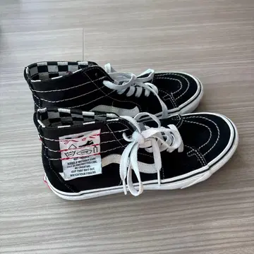 24cm Vans Sk8-Hi 블랙/화이트