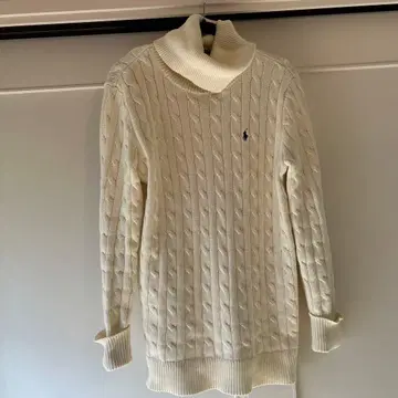 랄프 로렌 스포츠 케이블 니트 터틀넥