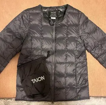 TAION 그레이 다운 자켓 여성용 M 지퍼 타입