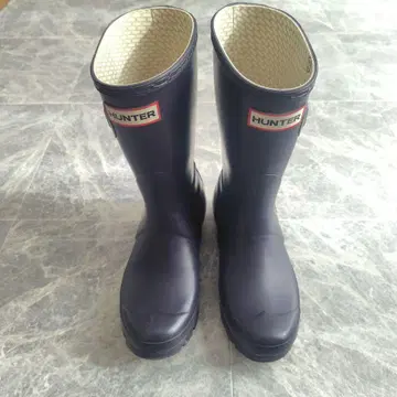 HUNTER 퍼플 장화 버클 포함