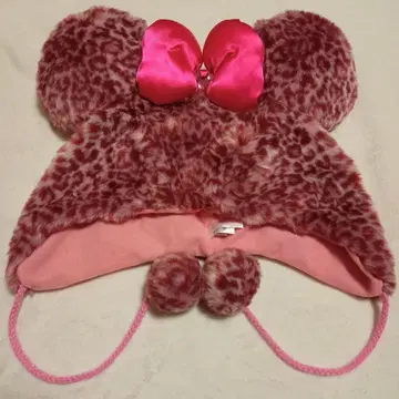 [새상품급] Disney/디즈니 팬캡 미니 핑크 표범 무늬