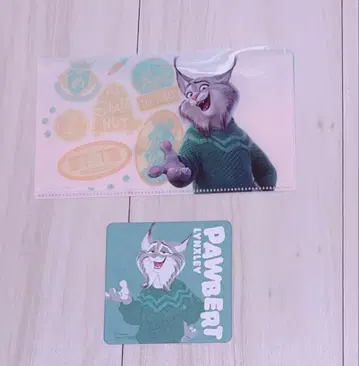 주토피아 2 오 마이 카페 파우 버드 클리어 파일 코스터