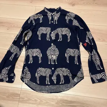 [ 새상품급 사이즈 2 ] Bohemians 얼룩말 셔츠