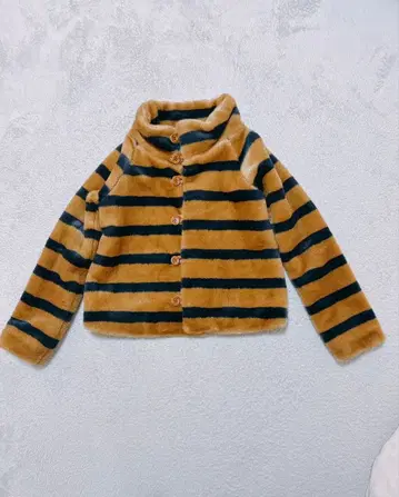 [컨디션 최상] X-girl 보더 자켓 페이크 퍼 자켓 1