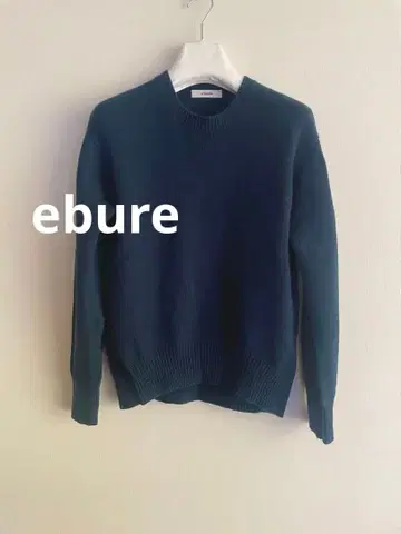 [ 새상품급 ] ebure 캐시미어 혼방 니트 다크 그린 36