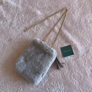 Afternoon Tea 페이크 퍼 숄더백