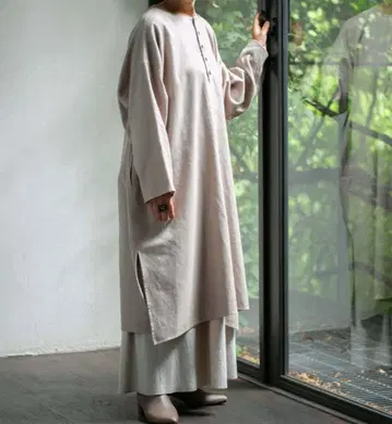 미사용 새상품 2024 겨울 요건 레일 코트넬 튜닉 바바구리