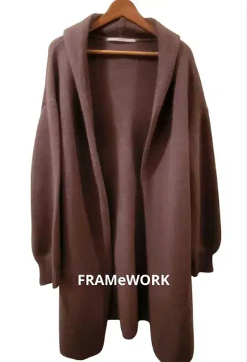 새상품급 FRAMeWORK (프레임워크) 울 FOX 롱 니트 코트