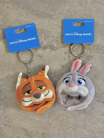 주토피아 키체인 2개 세트