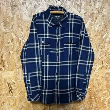 SHAKA WEAR 퀼팅 셔츠 자켓 XL 네이비 네이비 체크