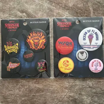 스트레인저 씽즈 쓰리코인즈 버튼 배지 세트