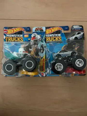 핫휠 몬스터 트럭 2대 세트 덕 롤