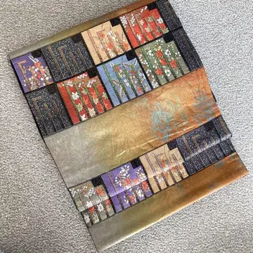 순수 실크 후쿠로 오비