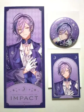 니지산지 사카키 네스 IMPACT 사진풍 카드 캔뱃지 특전 티켓풍 카드