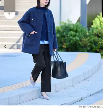 새상품 Coca DAILY WARM 속기모 슬랙스 와이드 팬츠 S