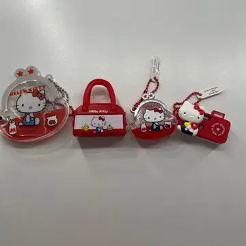 헬로키티 키링 4개 세트
