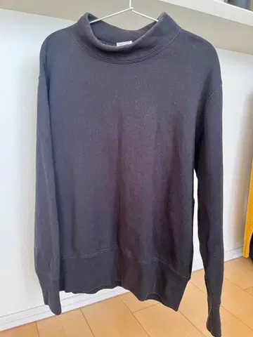 LOOPWHEELER 터틀넥 맨투맨 M 일본제 블랙 M