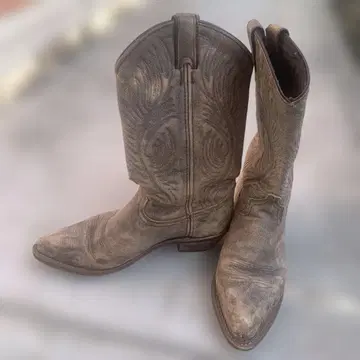 빈티지 웨스턴 부츠 베이지