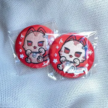 니지산지 IMPACT 월조 자수 캔뱃지 아카이코