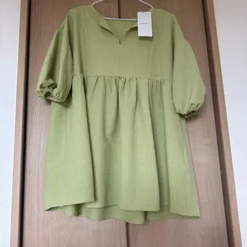 디스코트 상의 블라우스 민트