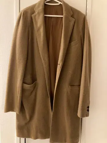 BEAMS 베이지 체스터 코트 M