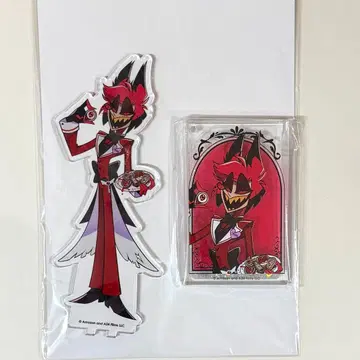 해즈빈 호텔 애니메이트 카페 알래스터 아크릴 스탠드 2종 세트