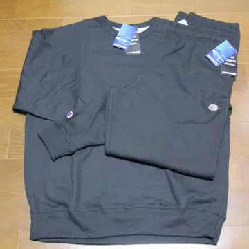 [ 미사용품 택 포함 ] 챔피온 맨투맨 셋업 블랙