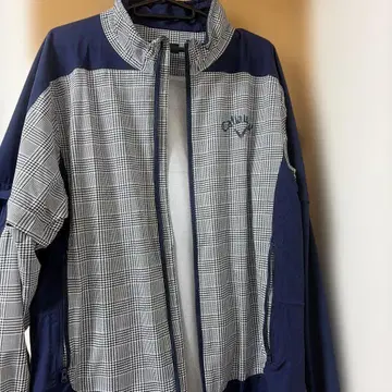 캘러웨이 남성용 우비 네이비 체크 무늬 2way 타입